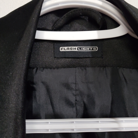 Blazer, Flashlights brand Corset back, silver sparkly skull, lace on bottom. - Picture 2 of 5